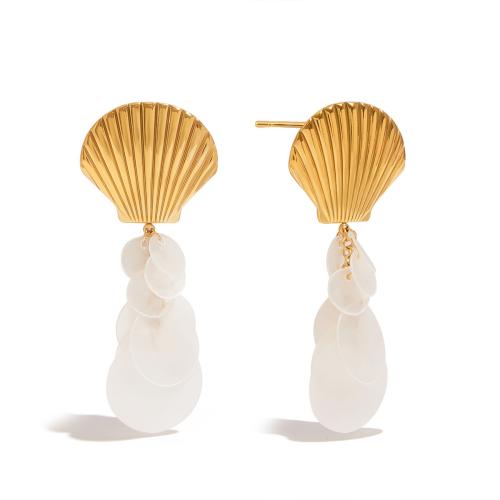 Cruach dhosmálta Buail Earring, 304 Cruach dhosmálta, le Aicrileach, plátáilte, jewelry faisin & do bhean, órga, Díolta De réir Péire