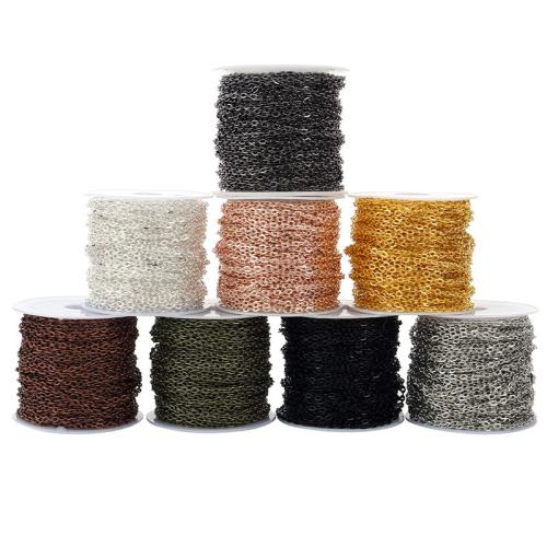 Iron Ékszer Chain, Vas, galvanizált, DIY, 10PC-k/Bag, Által értékesített Bag