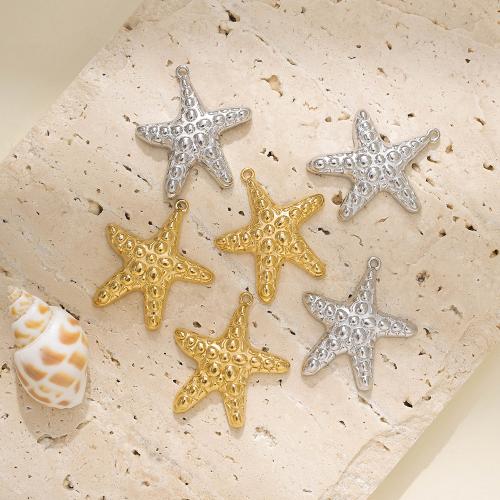 304 rostfritt stål Hänge, Star, plated, DIY, fler färger för val, 10PC/Bag, Säljs av Bag
