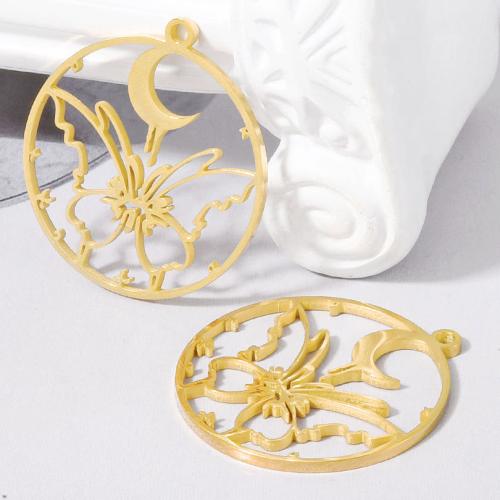 Roestvrij stalen sieraden Hangers, 304 roestvrij staal, Vlinder, plated, DIY, meer kleuren voor de keuze, 10pC's/Bag, Verkocht door Bag