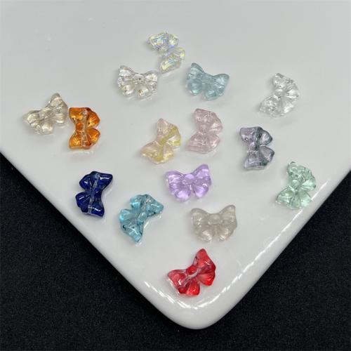 Handgemaakte Lampwork Beads, Strik, moffelen vernis, DIY, Willekeurige kleur, 14mm, Verkocht door PC