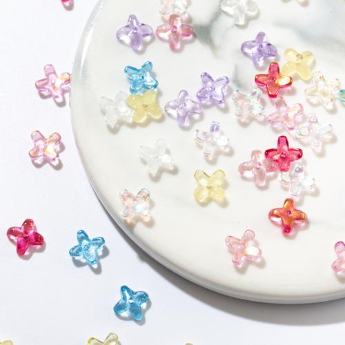 Lampwork Hair Accessories DIY Findings Flower Random Color Sold By PC