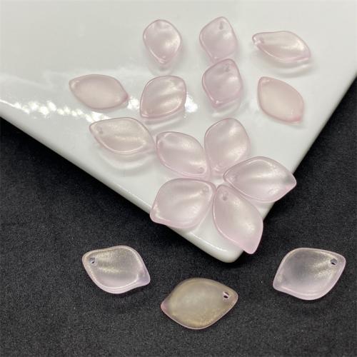 Cristal de murano DIY Fornituras para Accesorios para el cabello, Pétalos, Bricolaje, Color aleatorio, 13x19mm, Vendido por UD