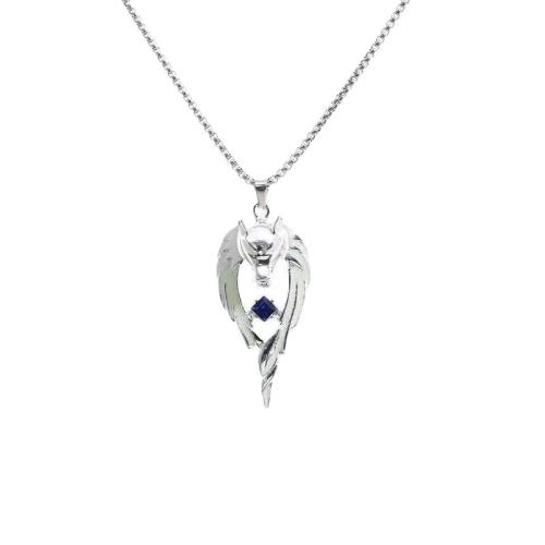 Sinkkiseos Kaulakoru, Susi, Unisex & luminated, enemmän värejä valinta, Pituus N. 19.5-31.5 tuuma, Myymät PC