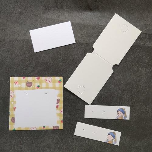 Papír Fülbevaló kártya, különböző stílusokat a választás, 100PC-k/Set, Által értékesített Set