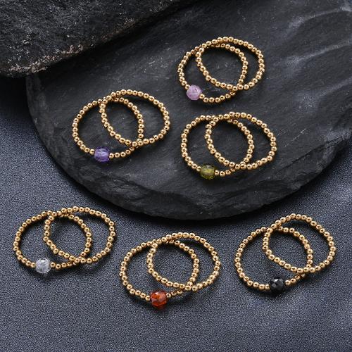304 Cruach dhosmálta Ring Finger, dath an óir plated, jewelry faisin & micrea réiteach zirconia ciúbach, dathanna níos mó le haghaidh rogha, Díolta De réir PC
