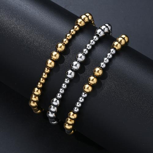 Bijoux bracelet en acier inoxydable, Acier inoxydable 304, Placage de couleur d'or, bijoux de mode, plus de couleurs à choisir, Vendu par PC