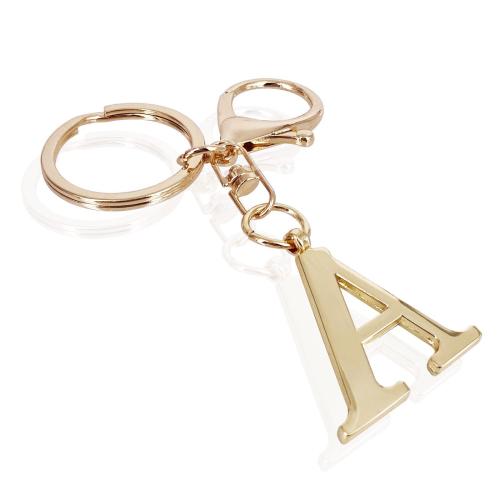 Key Chain, 201 nehrđajućeg čelika, Pismo abecede, bez spolne razlike & različitih stilova za izbor, više boja za izbor, Prodano By PC
