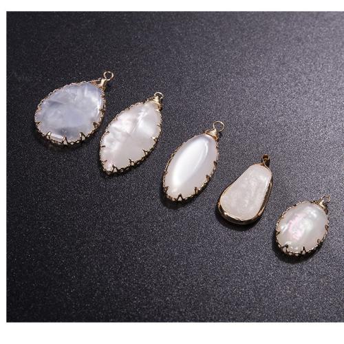 Resin Pendant with Brass Teardrop plated DIY Sold By PC