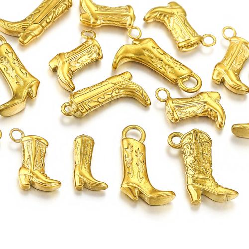 Nerezová ocel Šperky Přívěsky, 304 Stainless Steel, Obuv, DIY, více barev na výběr, 100PC/Bag, Prodáno By Bag