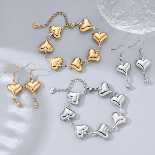 Roestvrij staal sieraden sets, 304 roestvrij staal, gold plated, mode sieraden, meer kleuren voor de keuze, Verkocht door PC