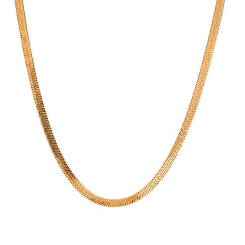 Stainless Steel Jewelry Necklace 304 Stainless Steel gold color plated fashion jewelry golden Sold By PC