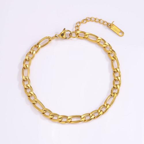 Stainless Steel Jewelry Bracelet 304 Stainless Steel plated fashion jewelry & for woman golden Sold By PC