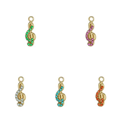Pendants Jewelry Cruach dhosmálta, 304 Cruach dhosmálta, dath an óir plated, DIY & le rhinestone, órga, Díolta De réir PC
