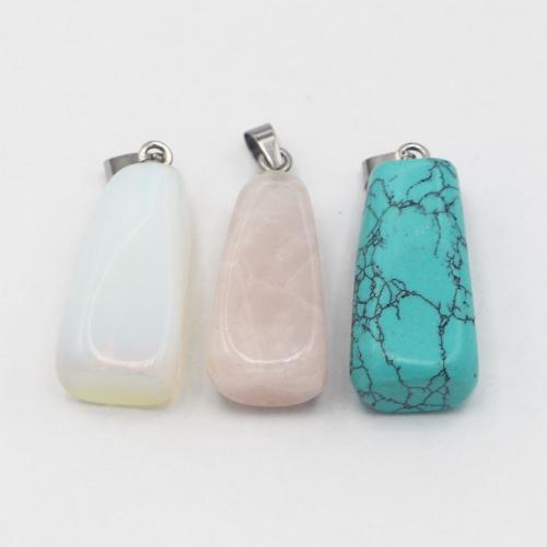 Gemstone Pendant with Iron DIY Sold By PC
