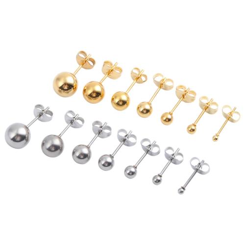 Acier titane boucle d oreille dormeuse, Placage, normes différentes pour le choix & pour femme, plus de couleurs à choisir, Vendu par paire