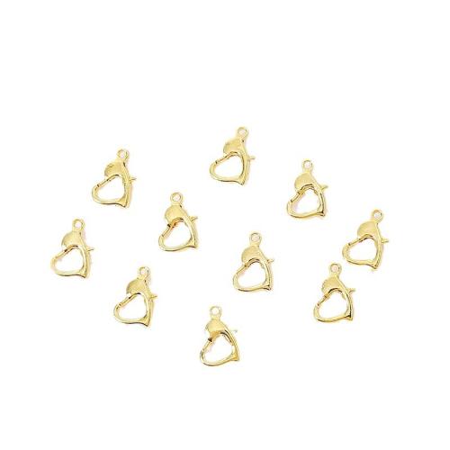 Messing Hummerspænde, Heart, forgyldt, du kan DIY, flere farver til valg, 12mm, Solgt af PC