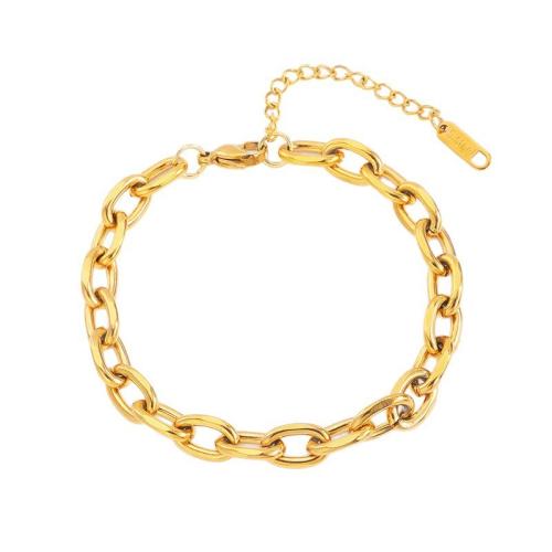 304 Cruach dhosmálta Bracelet, 18K ór plátáilte, jewelry faisin & do bhean, Díolta De réir PC
