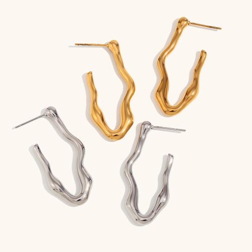 316L Stainless Steel Stud Earring fashion jewelry & for woman plated Sold By Pair