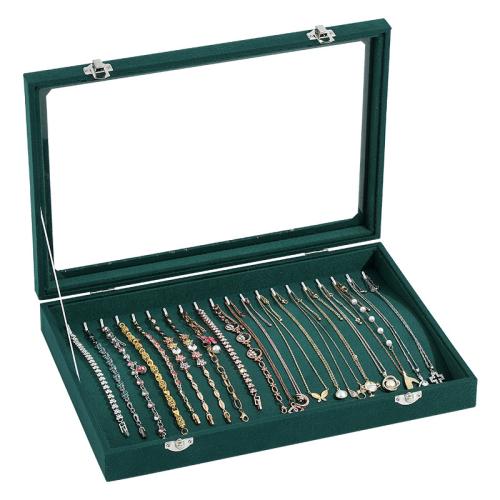 suede Multifunctionele Jewelry Box, verschillende stijlen voor de keuze, groen, 350x240x50mm, Verkocht door PC