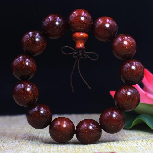 Pterocarpus Santalinus Armband, handgjord, Unisex & olika storlek för val, Säljs av PC