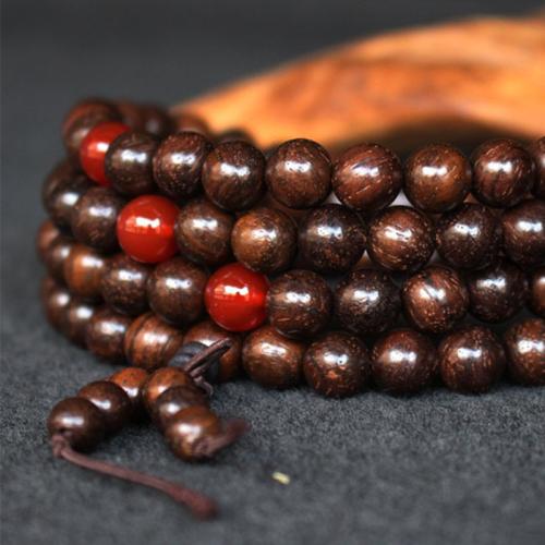 Aloewood braccialetto, with agate, stile folk & unisex & formato differente per scelta, Appross. 108PC/filo, Venduto da filo