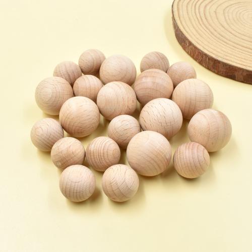 Wood Beads polished DIY & solid & no hole khaki Sold By PC