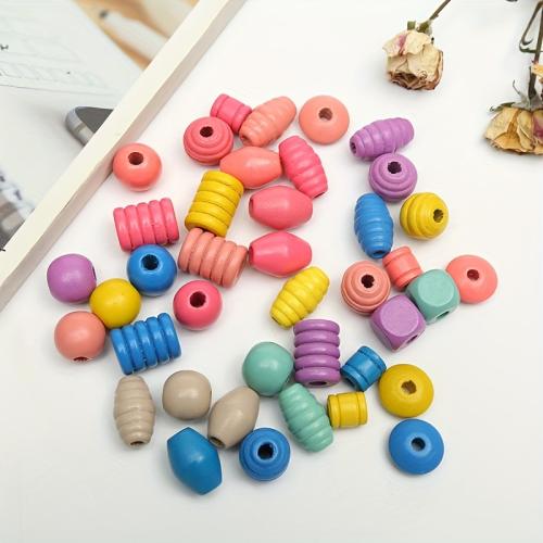 Crianças DIY Cadeia Beads setembro, madeira, pintura, Mais cores pare escolha, vendido por Bag