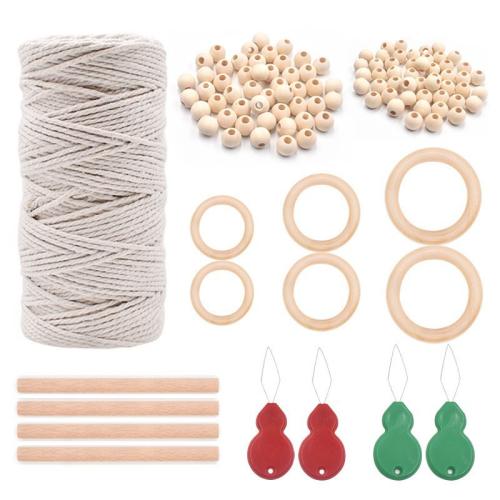 Mode leksaker, Trä, med Bomull Cord, polerad, DIY, fler färger för val, Säljs av Ställ