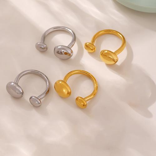 Vinger Ring in edelstaal, 304 roestvrij staal, plated, mode sieraden & voor vrouw, meer kleuren voor de keuze, Maat:7, Verkocht door PC
