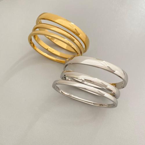 Bracelet en acier inoxydable, Acier inoxydable 304, Placage, bijoux de mode & normes différentes pour le choix & pour femme, plus de couleurs à choisir, Inner diameter :6cm., Vendu par PC
