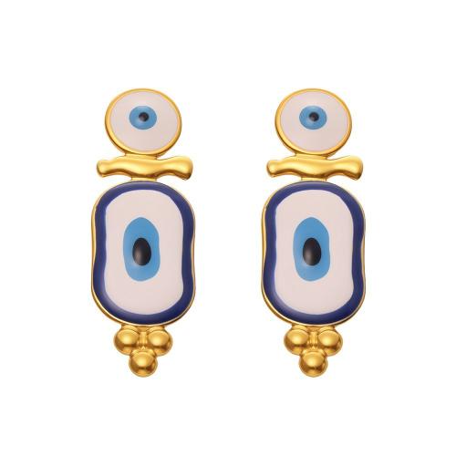 Stainless Steel Lever Back Earring 304 Stainless Steel plated fashion jewelry & for woman & enamel Sold By Pair