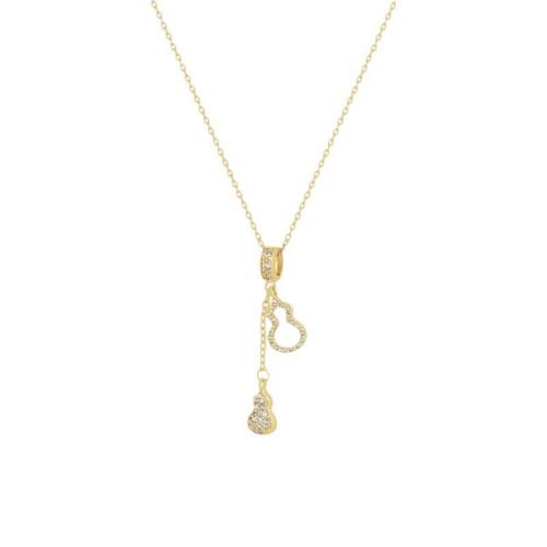 Titanium halskettingen, Titanium Staal, plated, mode sieraden & voor vrouw & met strass, meer kleuren voor de keuze, Lengte Ca 41 cm, Verkocht door PC