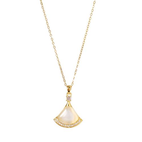 Tíotáiniam Cruach muince, Cruach Tíotáiniam, le Ciúbach Zirconia & Cait Eye, plátáilte, jewelry faisin & do bhean, dathanna níos mó le haghaidh rogha, Fad Thart 41 cm, Díolta De réir PC