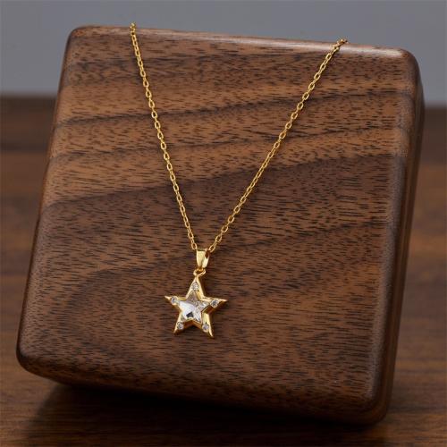 Collier d'acier titane, Placage, bijoux de mode & pour femme & avec strass, plus de couleurs à choisir, Vendu par PC