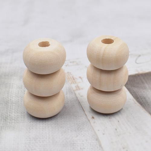 Hemu + kuglice Abacusove beads, uglađen, možete DIY, bež, 4x5mm, Prodano By PC