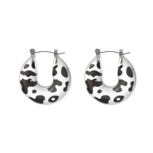 Stainless Steel Lever Back Earring 304 Stainless Steel with Resin plated fashion jewelry & for woman original color Sold By Pair