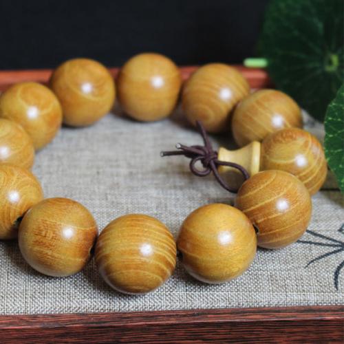 Golden sandelträ Armband, Unisex & olika storlek för val, Säljs av PC