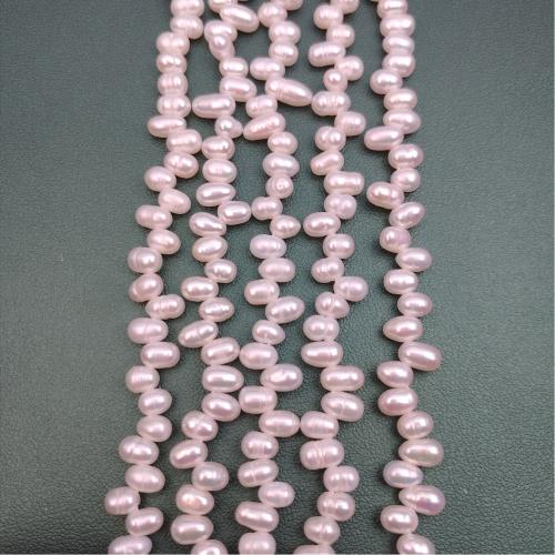 Kartoffel ferskvandskulturperle Beads, Ferskvandsperle, du kan DIY, hvid, 4mm, Solgt af Strand