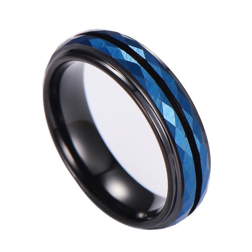Anel de aço de tungstênio para homens, unissex & tamanho diferente para a escolha & dois tons, wide:6mm, vendido por PC