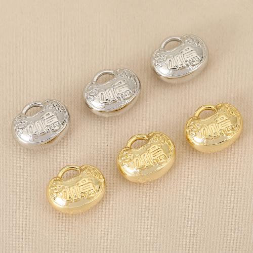 Monili d'ottone Ciondoli, ottone, Ruyi, placcato, DIY, nessuno, assenza di nichel,piombo&cadmio, 10PC/borsa, Venduto da borsa