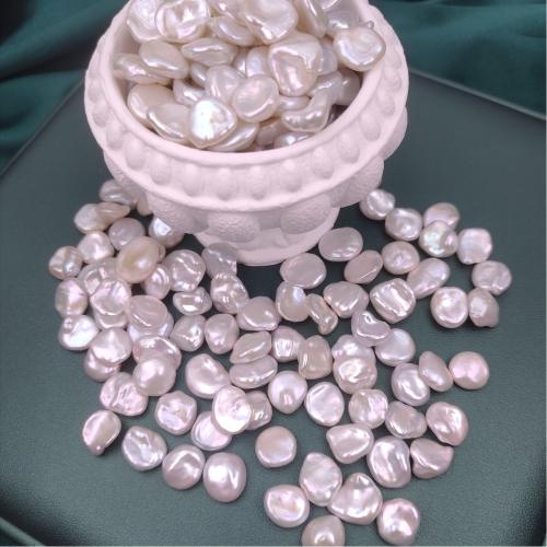 No Hole Tenyésztett édesvízi gyöngy Gyöngyök, Édesvízi gyöngy, Barokk, DIY & nincs lyuk, fehér, 10x11mm, Által értékesített PC