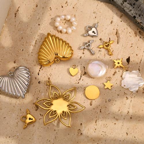 Stainless Steel Pendants 304 Stainless Steel plated DIY Sold By PC