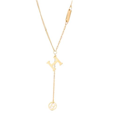 Collier d'acier titane, Placage, bijoux de mode & pour femme, plus de couleurs à choisir, Longueur Environ 41 cm, Vendu par PC