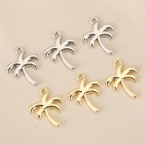 Messing Schmuck Anhänger, Palm Tree, plattiert, DIY, keine, frei von Nickel, Blei & Kadmium, 10PCs/Tasche, verkauft von Tasche
