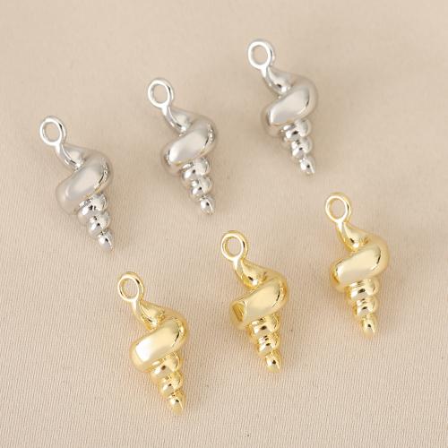 Messing hangers, Schelp, plated, DIY, meer kleuren voor de keuze, nikkel, lood en cadmium vrij, 10pC's/Bag, Verkocht door Bag