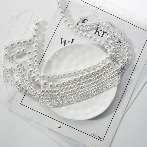 Glass Pearl Helmet, Helmiäislasihelmi, Pyöreä, tee-se-itse, enemmän värejä valinta, 10Strand/erä, Myymät erä