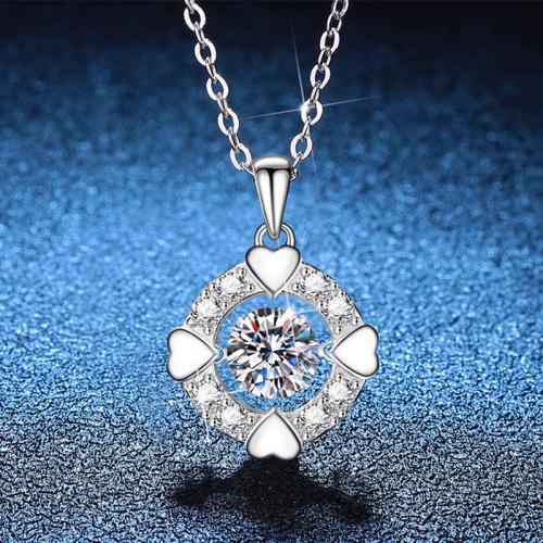 925 Sterling Silver Náhrdelník, s 2inch extender řetězce, platina á, různé materiály pro výběr & pro ženy, Délka Cca 15.7 inch, Prodáno By PC