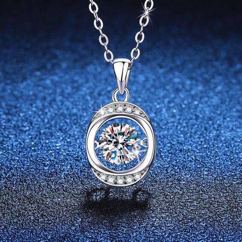 Argent sterling 925 collier, avec 2inch chaînes de rallonge, Plaqué de platine, différents matériaux pour le choix & pour femme, Longueur Environ 15.7 pouce, Vendu par PC