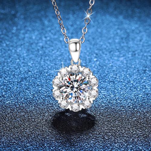 925 sterling silver Halsband, med 2inch extender kedja, Snowflake, platinerade, olika material för val & för kvinna, Längd Ca 15.7 inch, Säljs av PC
